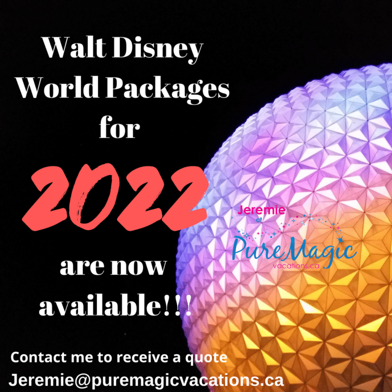 2022 Walt Disney World Resort Vacation Packages